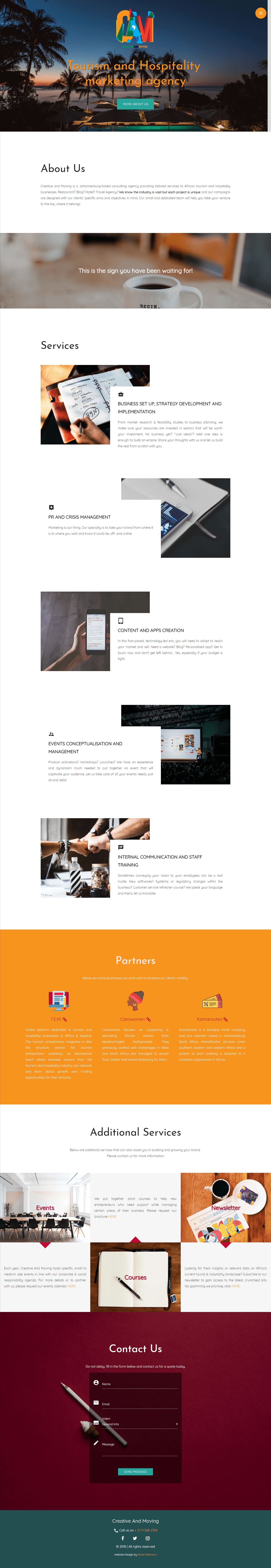 Creative And Moving - Designed by Marie Mbenoun